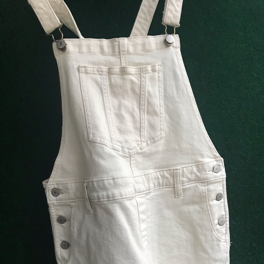 Old Navy White Denim Overall (shorts)